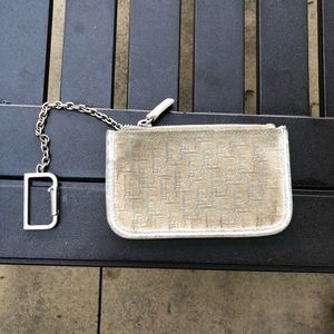Dior Pink Trotter Monogram Key Chain